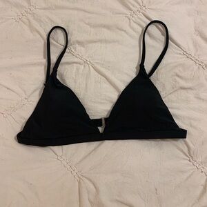 Zaful black triangle bikini top